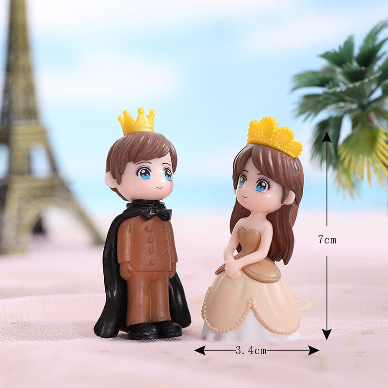 Couples Dressed as Prince and Princess Miniatures
