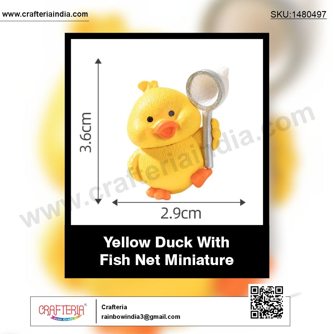 Yellow Duck With Fish net