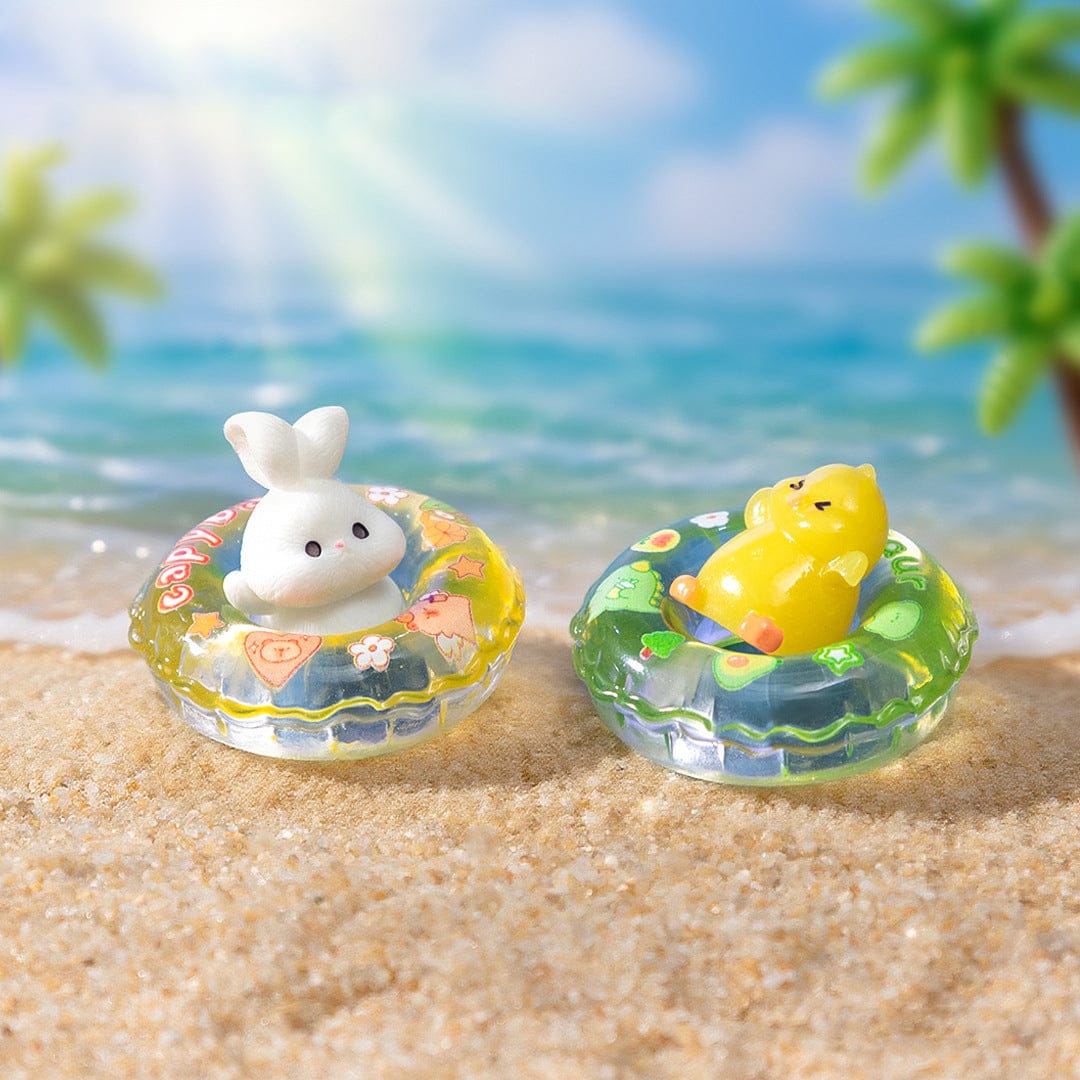 6Pcs Cartoon Theme Swimming Ring Miniature