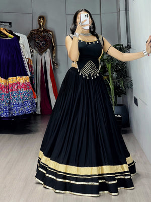 Navratri Black Ambaa Lehenga Set