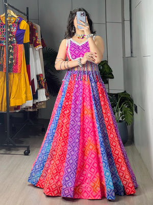 Hanch Navratri Tara Lehenga Set