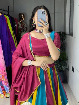 Hanch Navratri Multicolor Lehenga Set