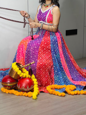 Hanch Navratri Tara Lehenga Set