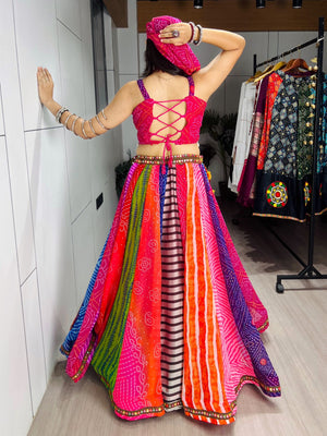 Hanch Navratri Multicolor Rangili Lehenga Set
