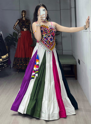 Hanch Navratri Multicolor Lehenga Kediya Sets