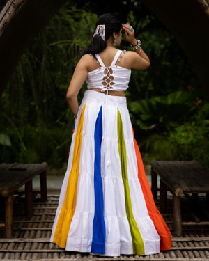 Hanch Navratri Multicolor Rangili Lehenga Set