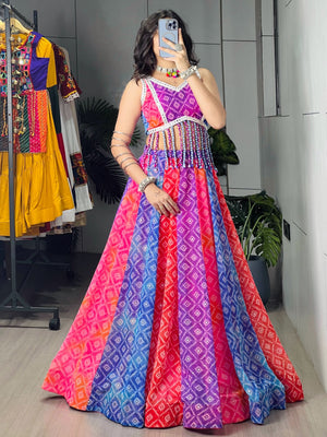 Hanch Navratri Tara Lehenga Set