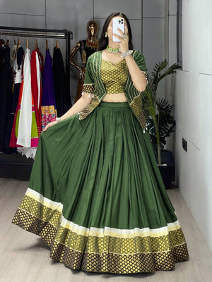 Hanch Navratri Mehendi Lehenga Set