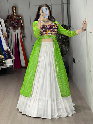 Hanch Navratri Printed Kurti Lehenga Set