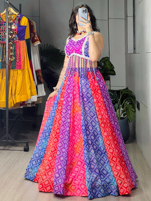 Hanch Navratri Tara Lehenga Set