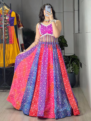 Hanch Navratri Tara Lehenga Set