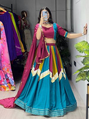 Hanch Navratri Multicolor Lehenga Set