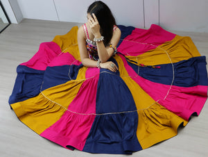 Hanch Navratri Multicolor Vaalam Lehenga Set