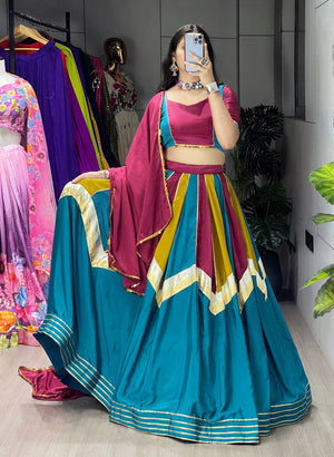Hanch Navratri Multicolor Lehenga Set