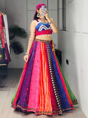 Hanch Navratri Multicolor Rangili Lehenga Set
