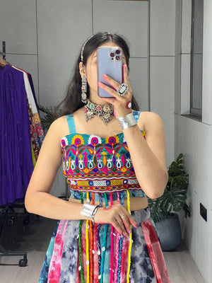 Hanch Navratri Multicolor Radhaa Lehenga Set