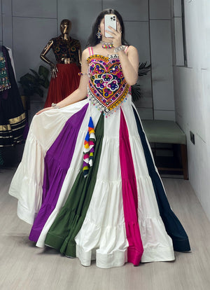 Hanch Navratri Multicolor Lehenga Kediya Sets