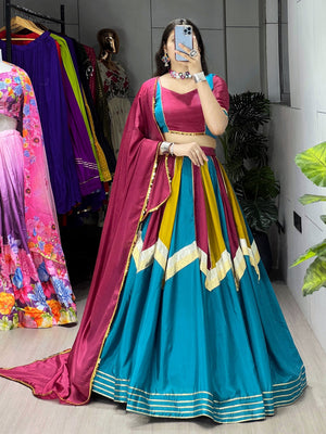 Hanch Navratri Multicolor Lehenga Set