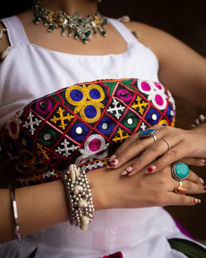Hanch Navratri Multicolor Rangili Lehenga Set