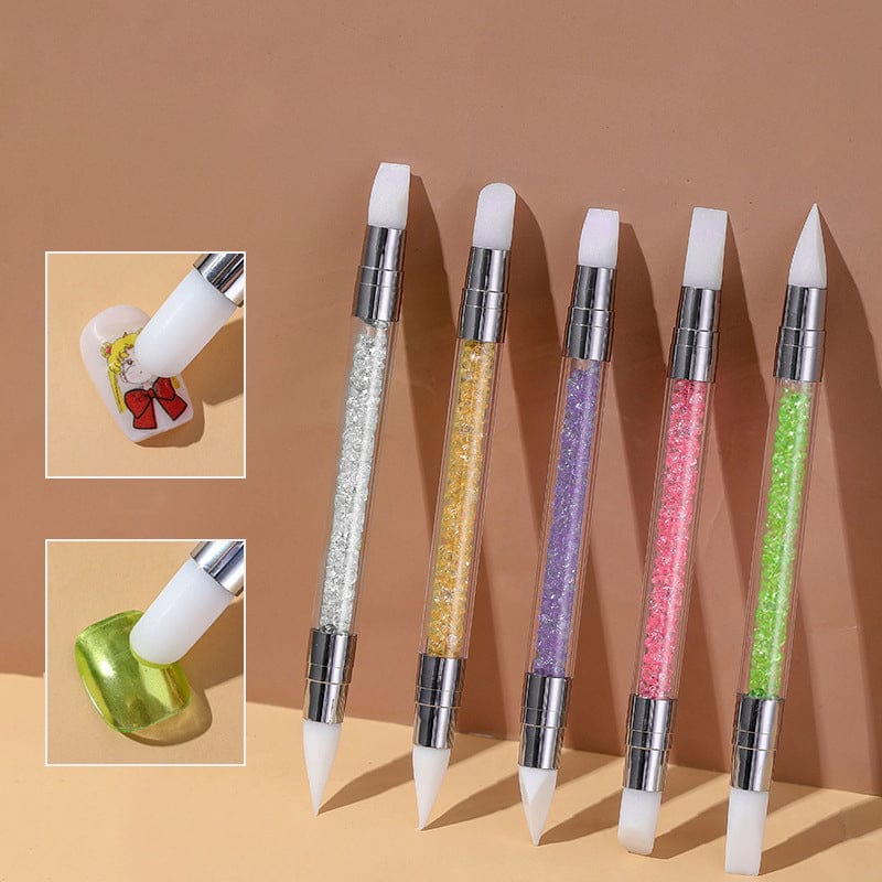 5Pcs Double Side Silicon Tip