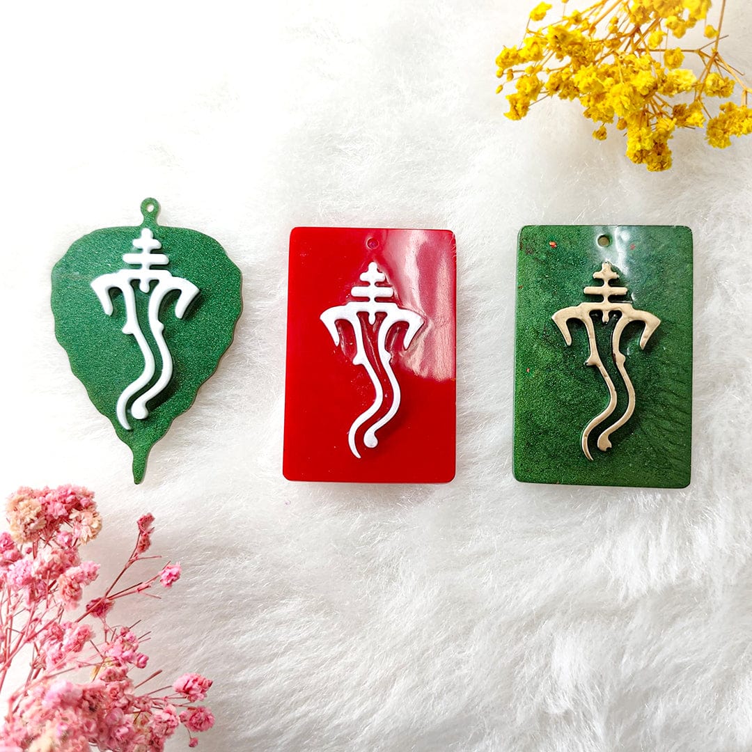 4 Cavity Leaf Ganpatiji (Ganesh) Keychain Mould