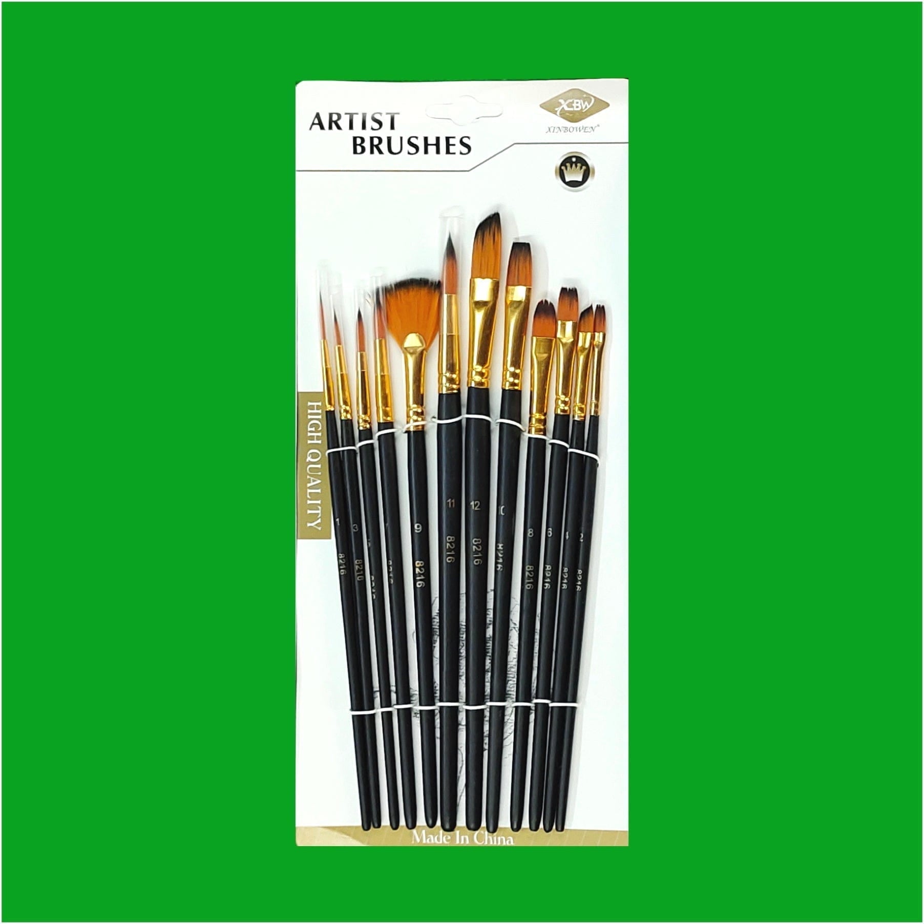 12 Pc Mix Brush Classic Colour