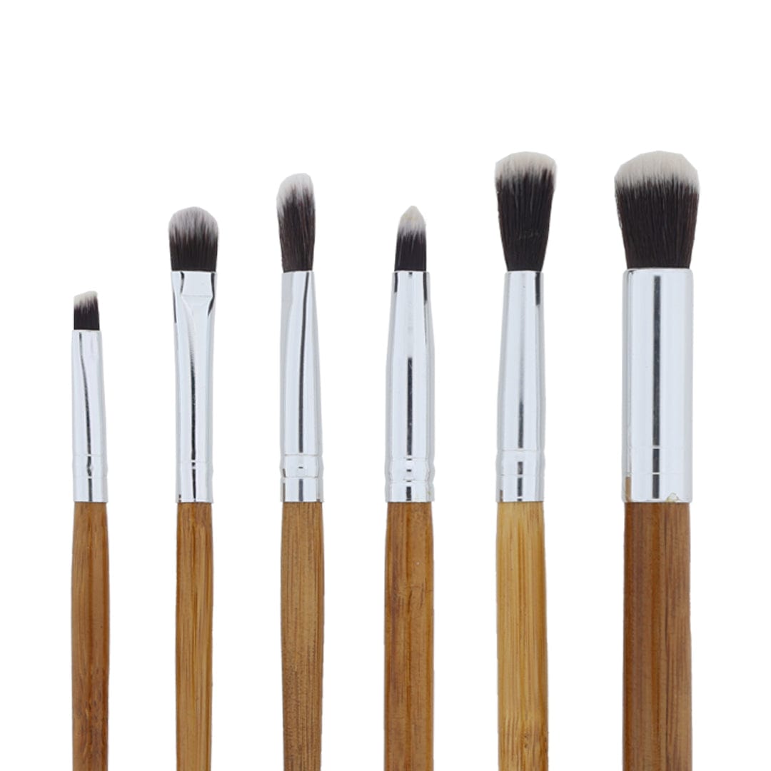 6 in 1 Makeup Art Brush set With Wooden handle
