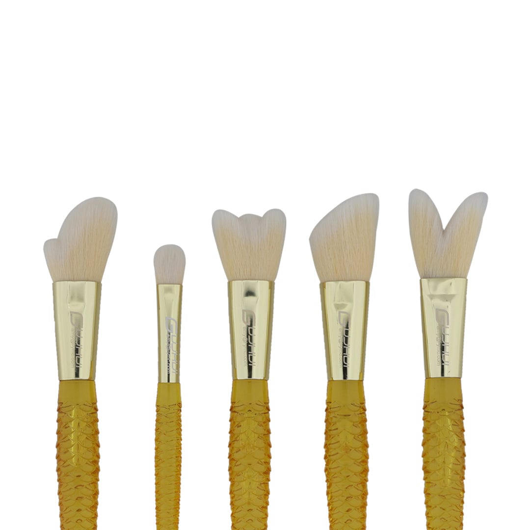 5 in 1 Makeup art brush set with marmaid theme handle