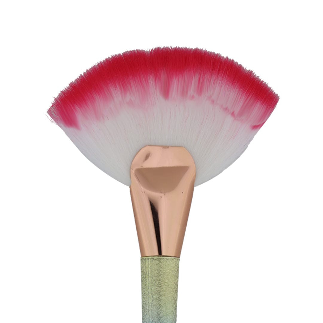 Fan Makeup art brush with marmaid handle