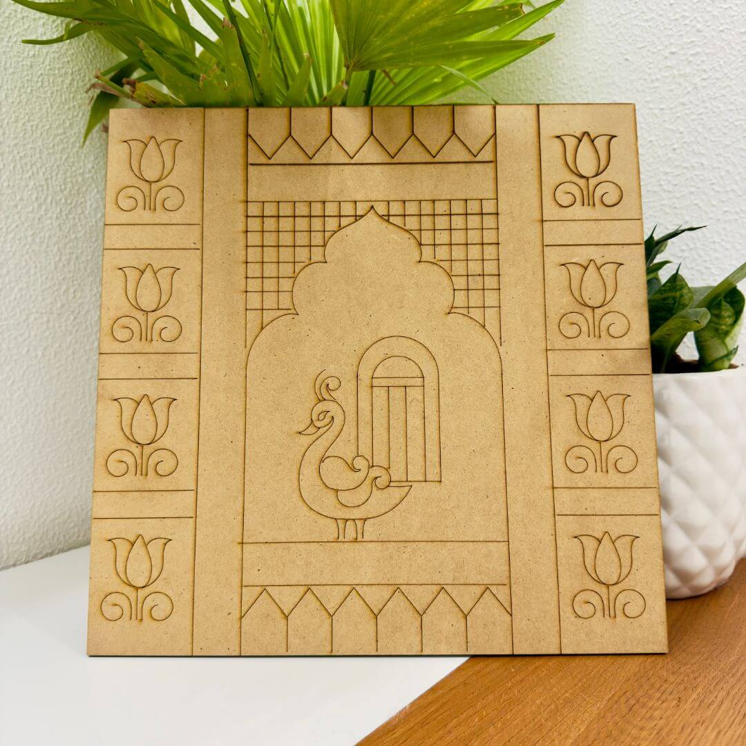 DIY Peacock Lippan Art Kit