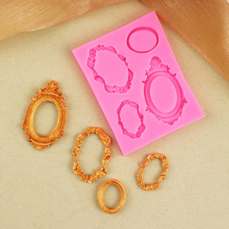 4 Cavity Ornate Mini Frame Handmade Mould