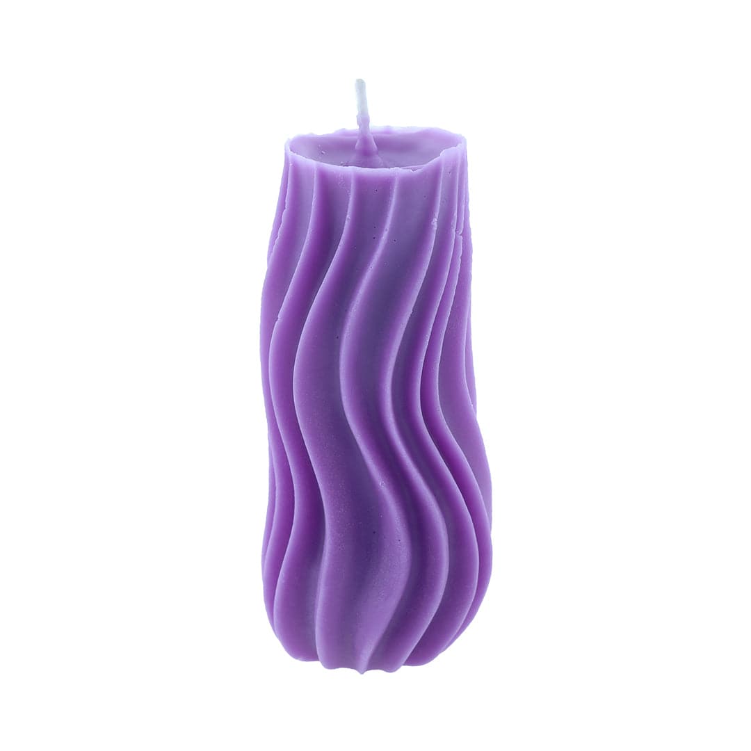 Vertical Wave Pillar Candle Handmade Mould