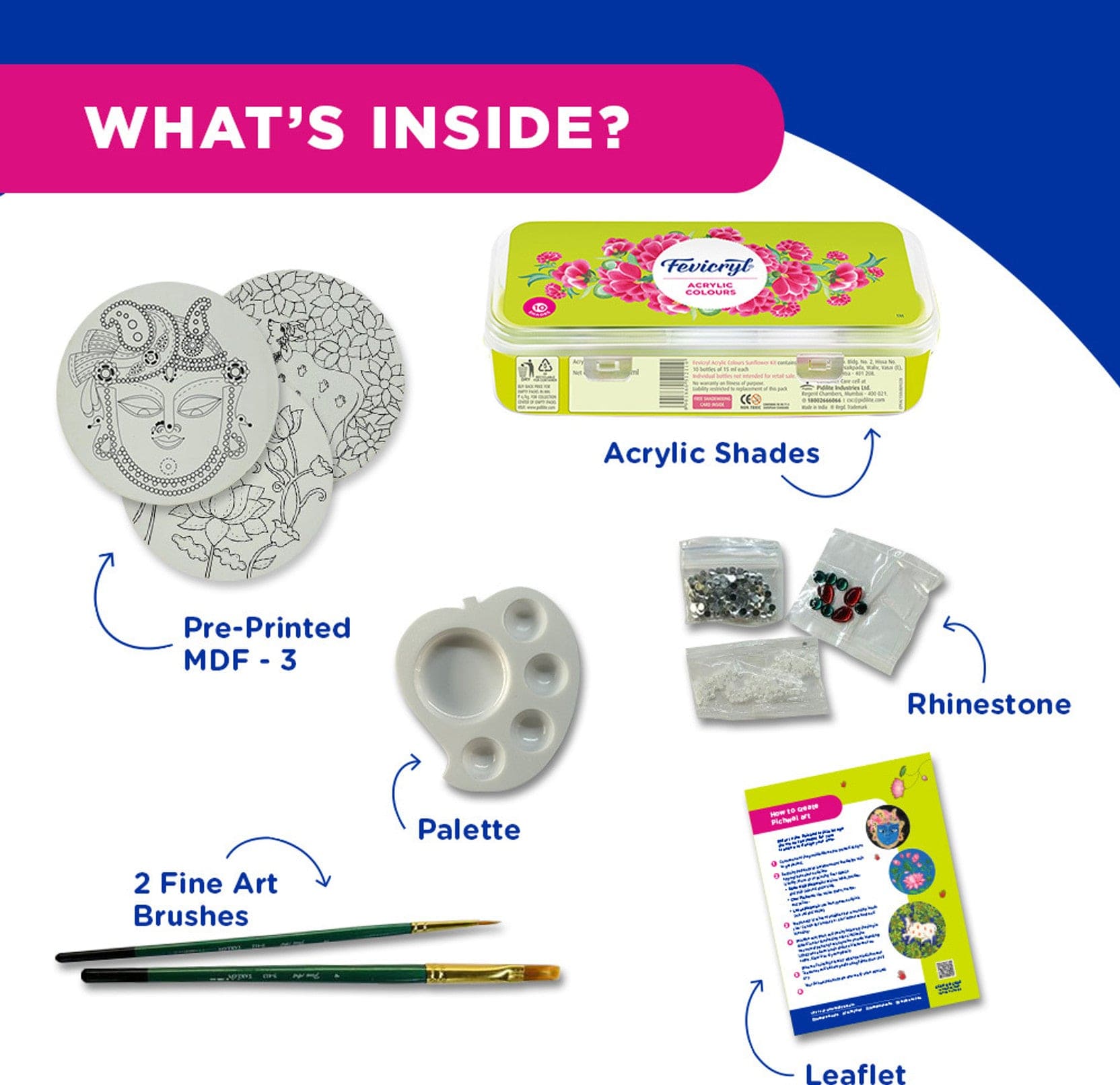 Fevicryl Pichwai Art kit (Mrp-749/-)