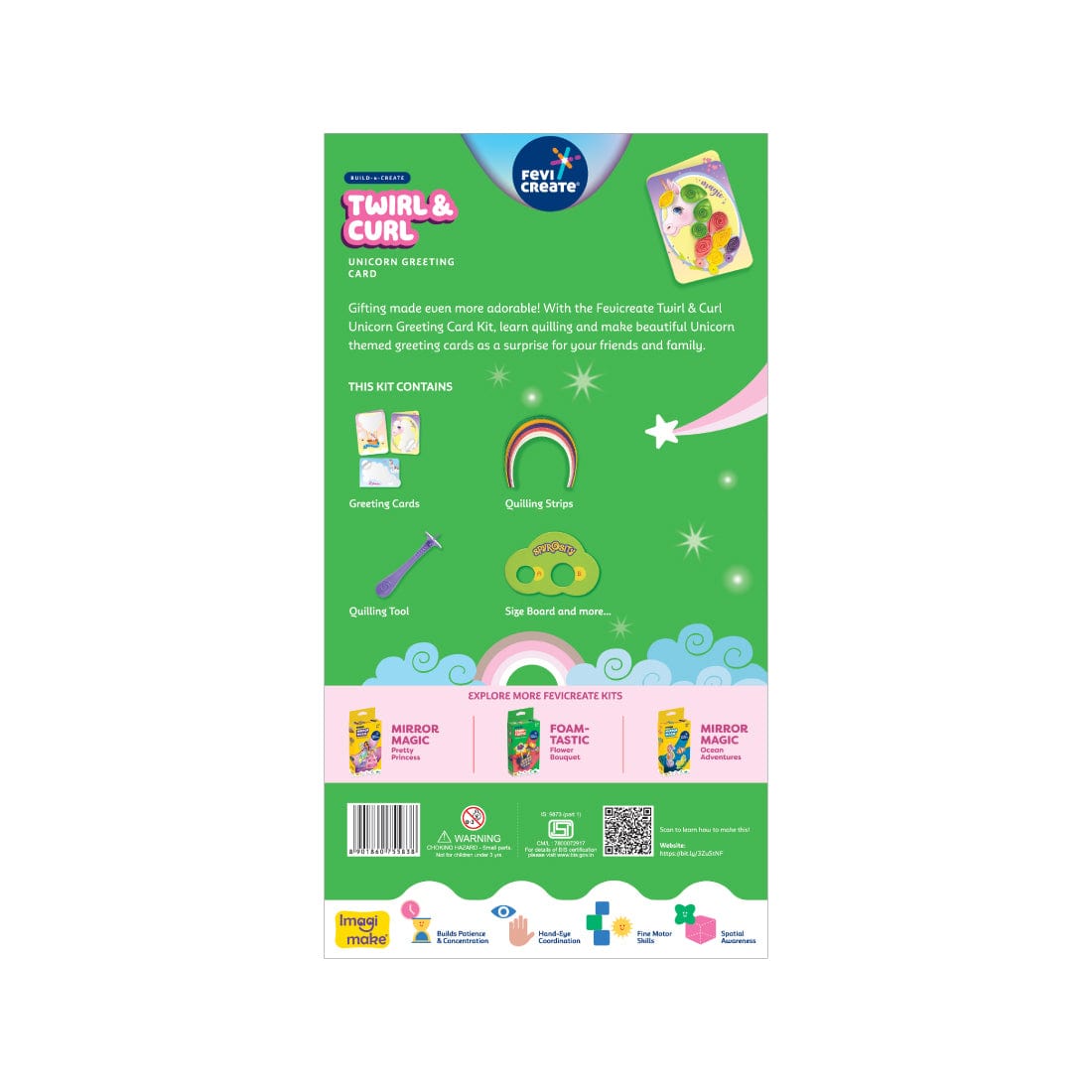 Foamtastic Unicorn Greeting Card Kit (Mrp-175/-)