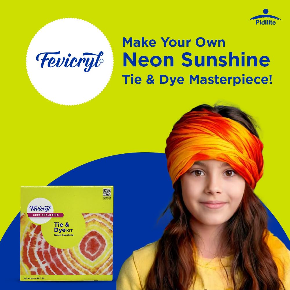 Fevicryl Tie & Dye Kit - Neon Sunshine (Mrp-399/-)