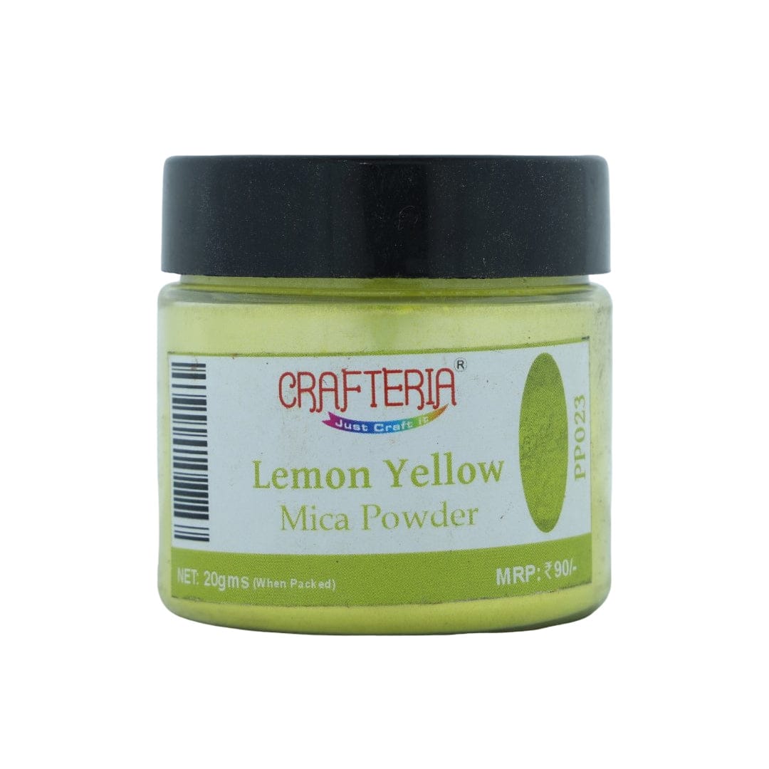 Lemon Yellow Pearl Mica Powder 20 Gram