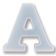 5.5" Monogram Abcd Alphabet Mould