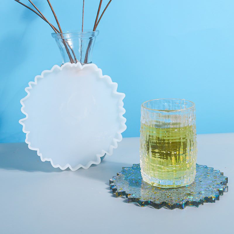 6.5" Round Agate Coaster Mould