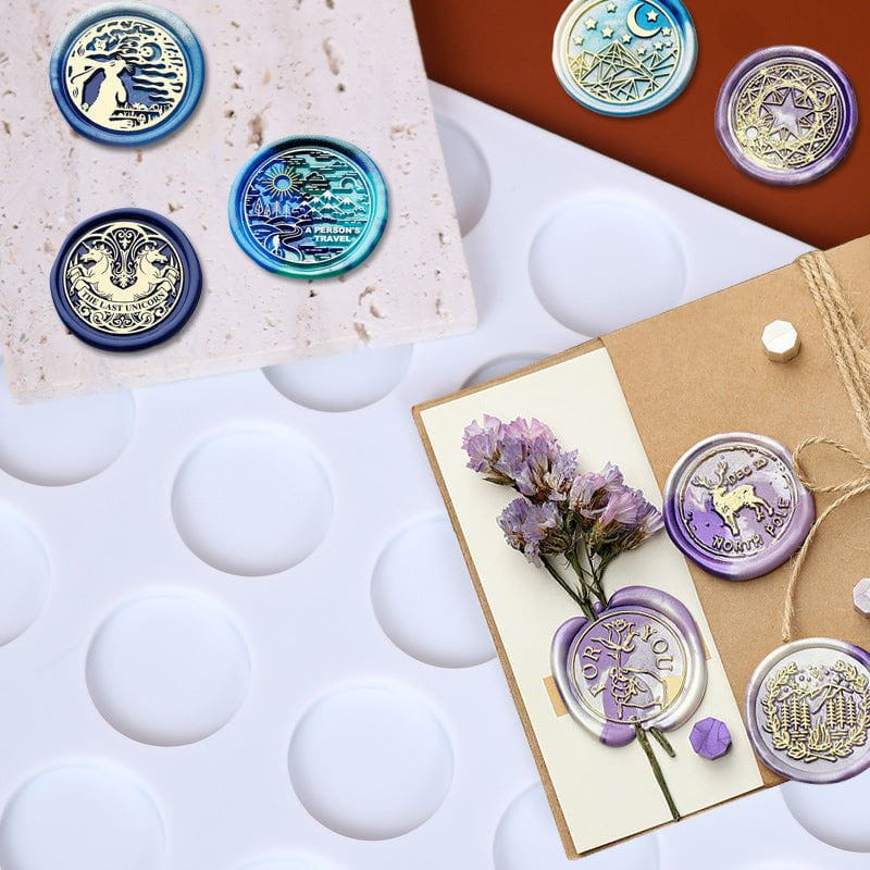 30 Cavity Round Wax Seal Mould