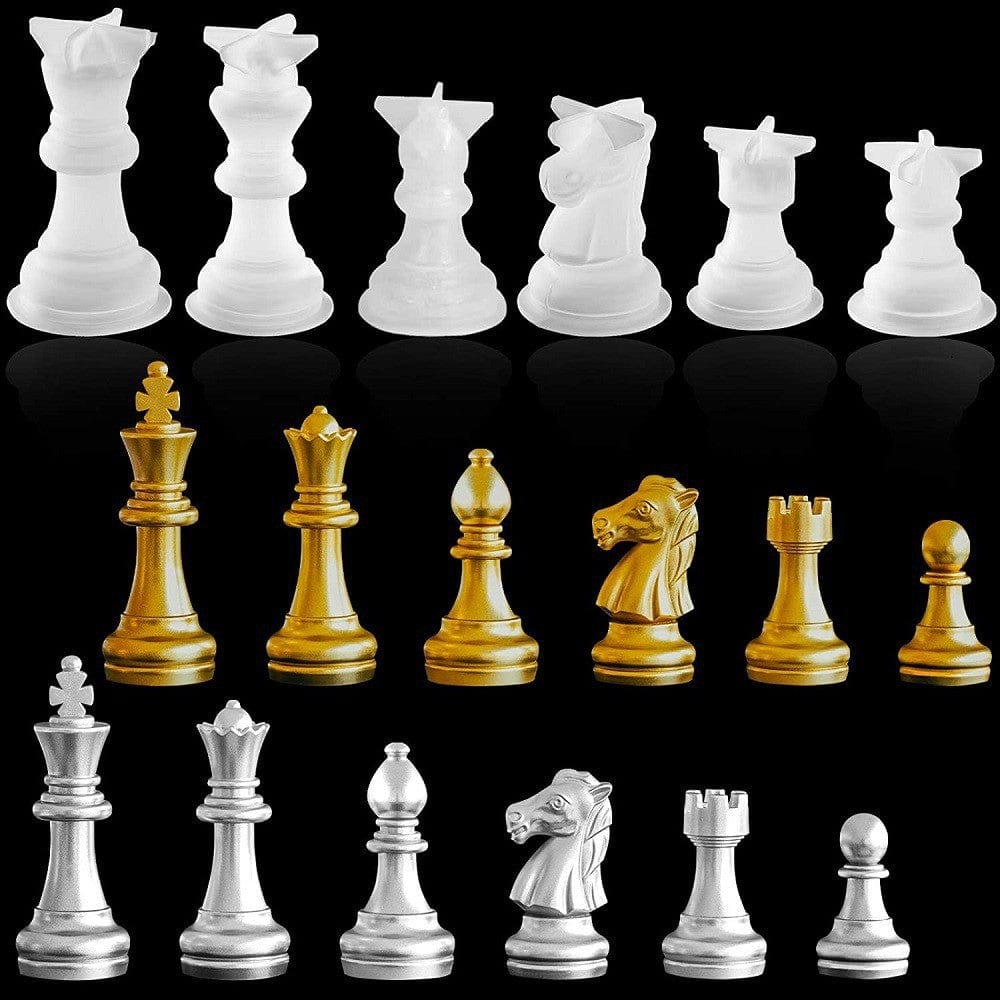 16 In 1 Set Chess Game Pieces Mould