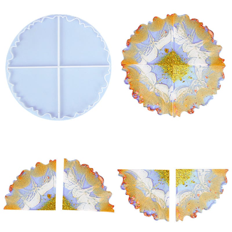 4 Cavity Pizza Slice Coaster Mould