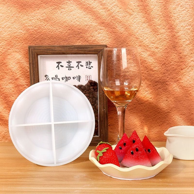 Round Tray With Wavy Boundry Mould