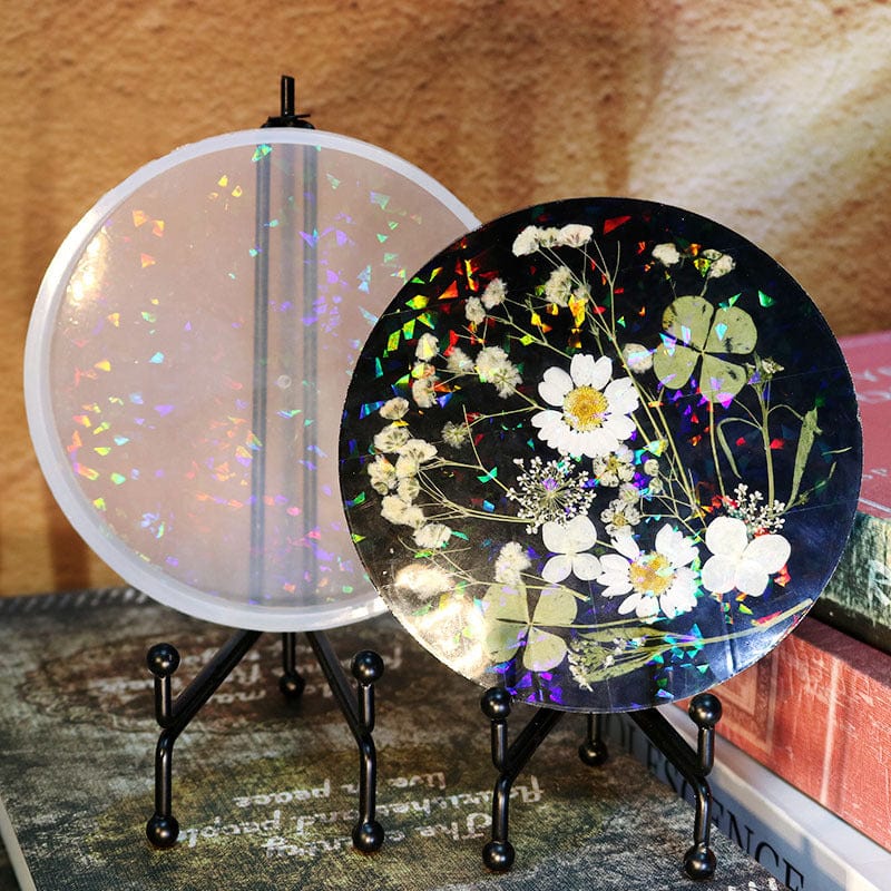 Holographic Round Coaster Mould