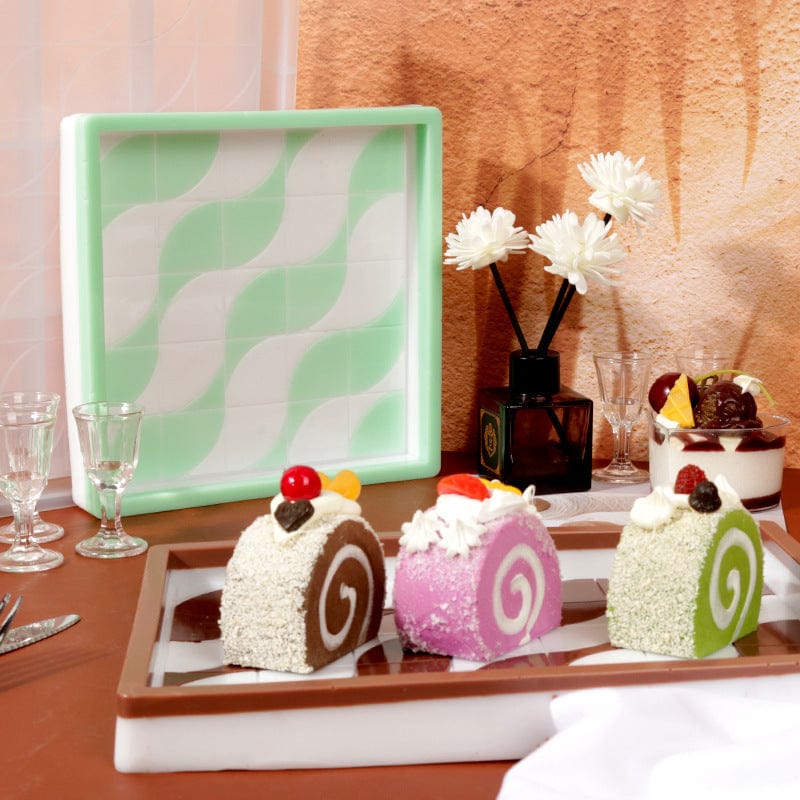 Square Wave Design Storage Tray Mould