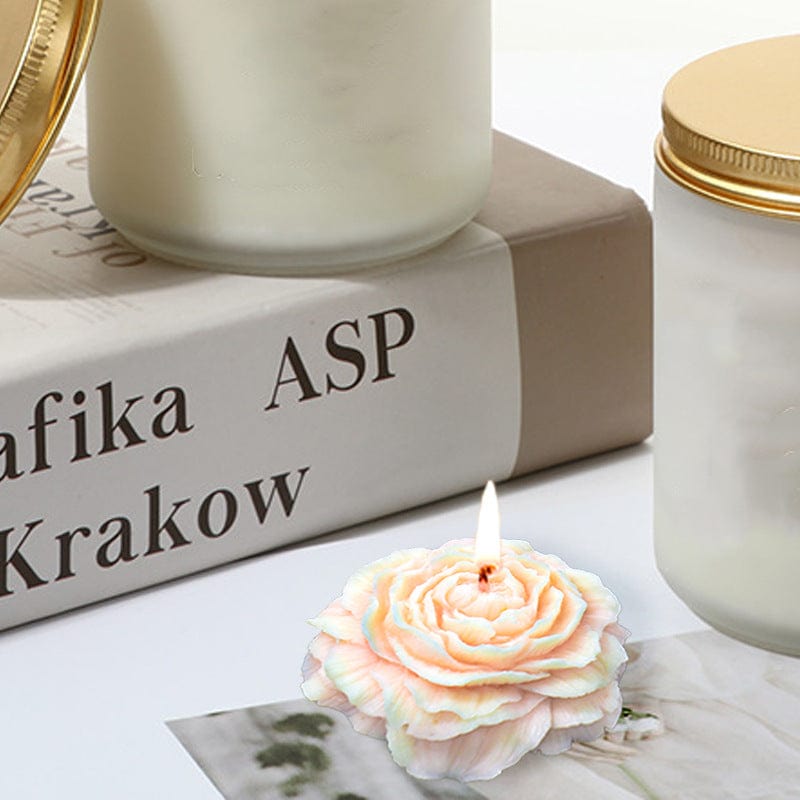 3D Peony Flower Candle Mould