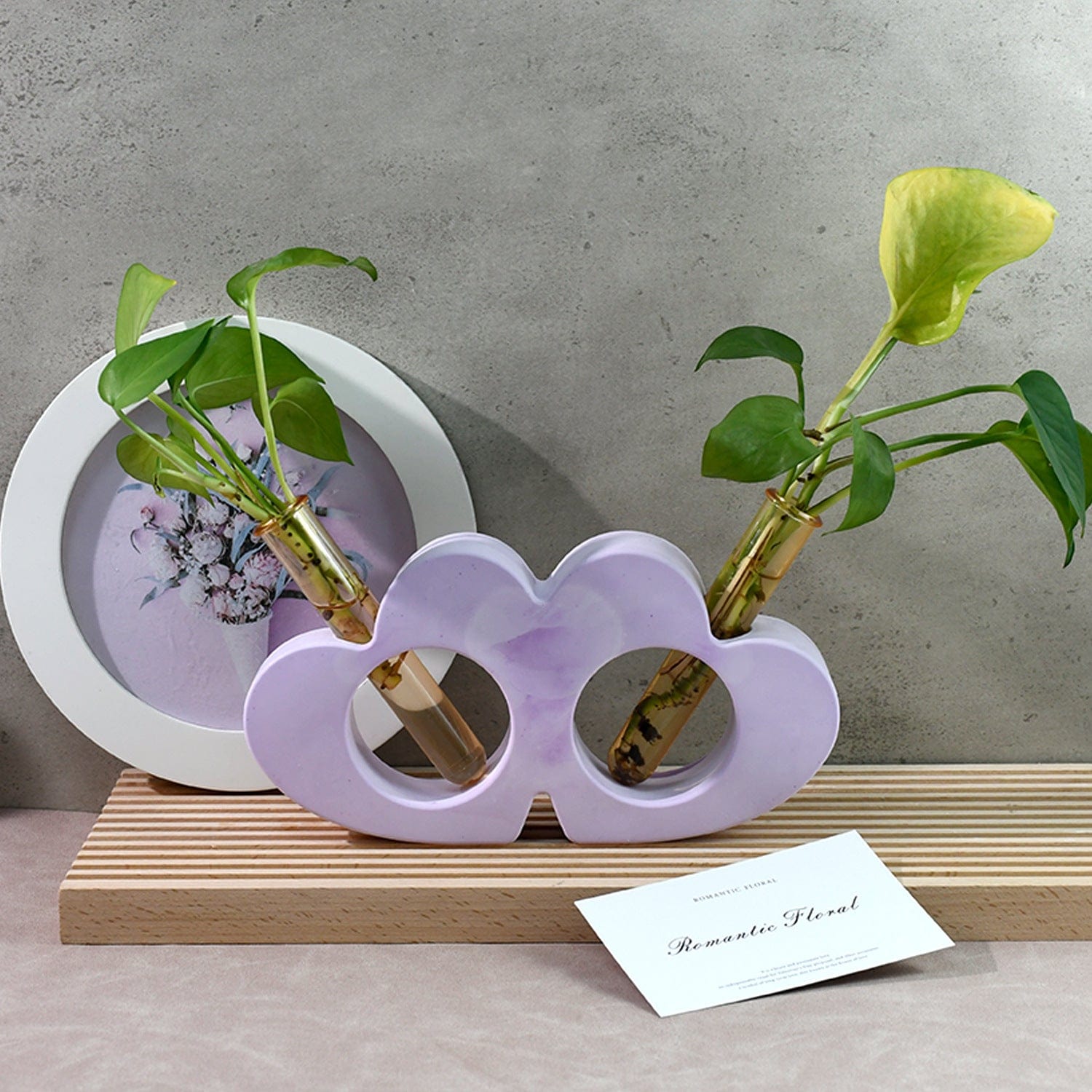 Double Heart Test Tube Planter Mould