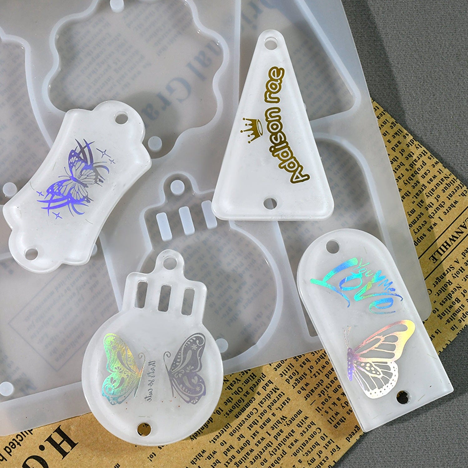 6 Cavity Christmas Tree Decoration Element Mould
