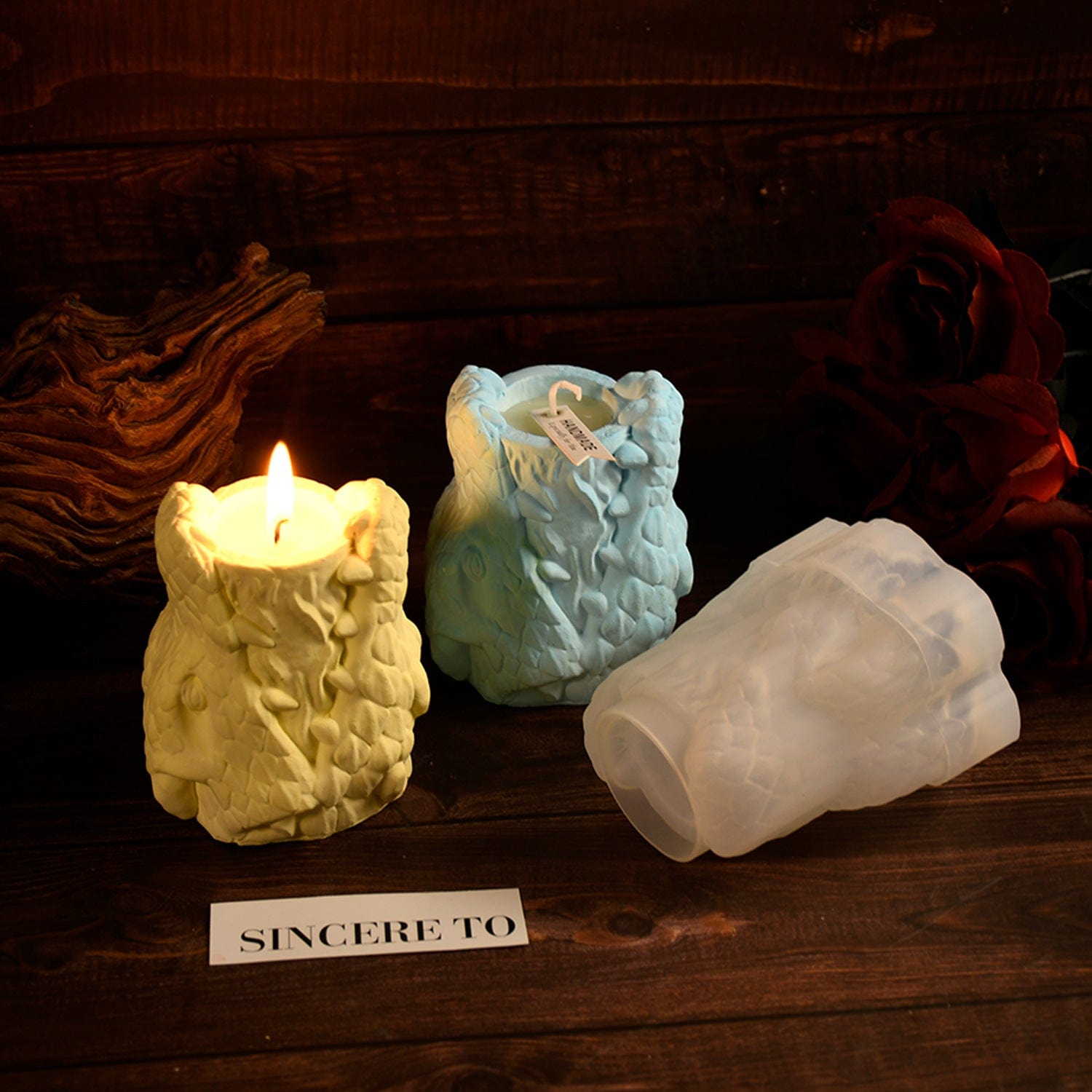 Snake Head Candle Holder Cup Mold