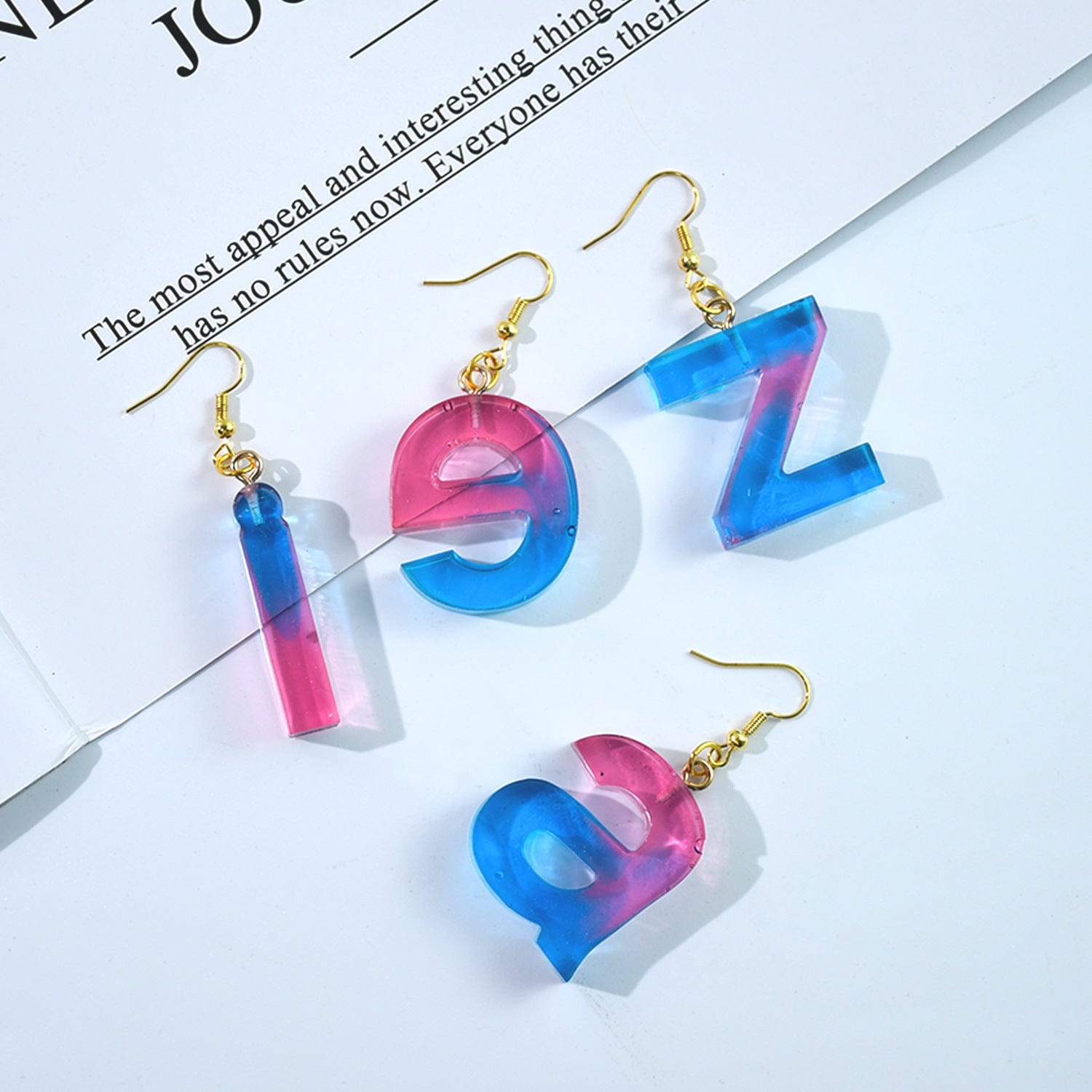 26 Lowercase Alphabet Letter Keychain Mould