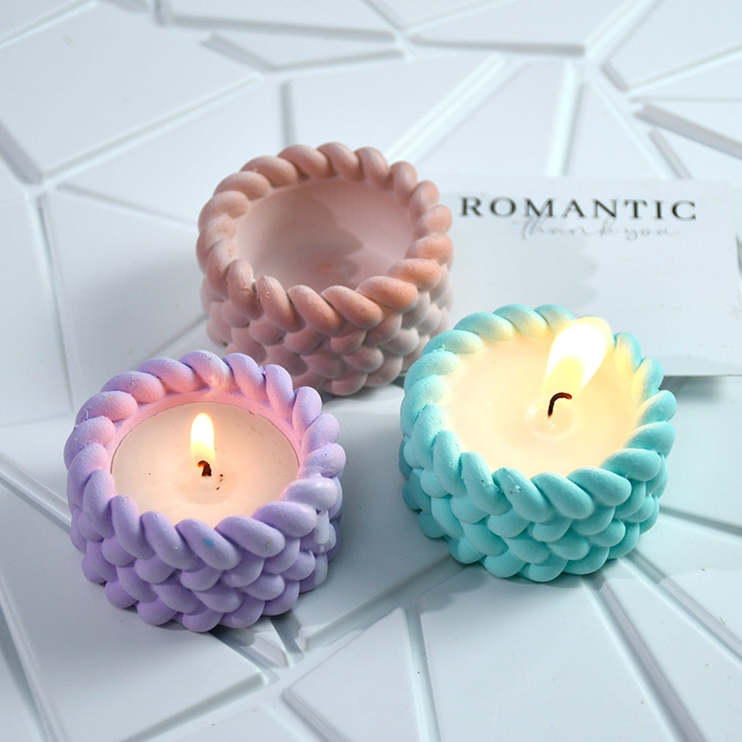 Rope Candle Holder & Planter Cup Mould